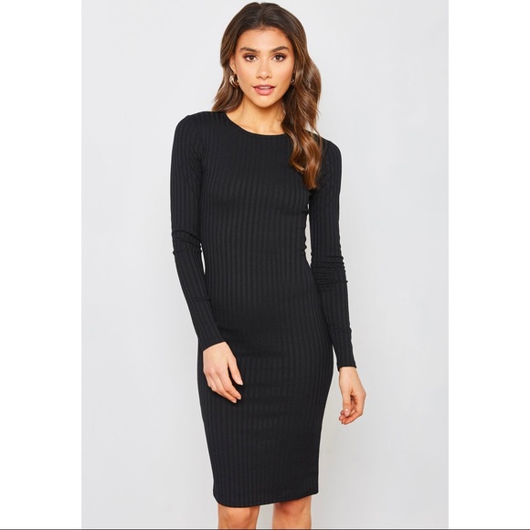 Forever 21 Dresses & Skirts - ⚡️FOREVER 21 | Ribbed Bodycon Dress in Black